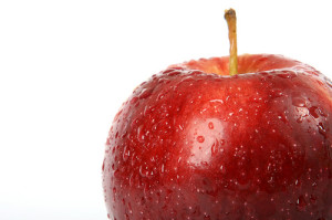 Červené jablko na hubnutí